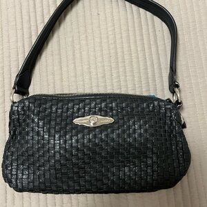 Black Leather Shoulder Bag Elliott Lucca